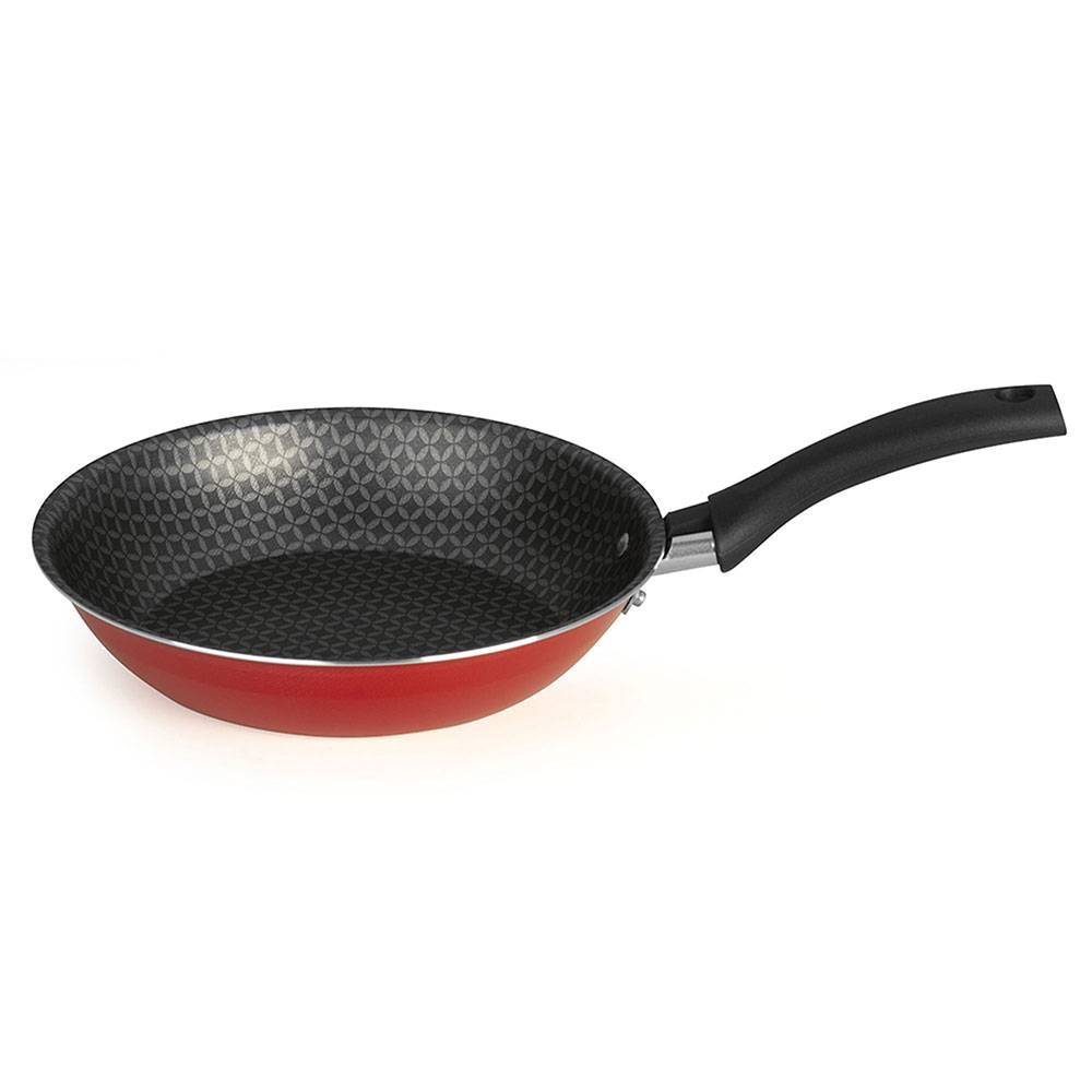 Sarten Basic Rojo 22x8cm con Mango de Baquelita y con Revestimiento Antiadherente - Ollas y Sartenes | Bylmo