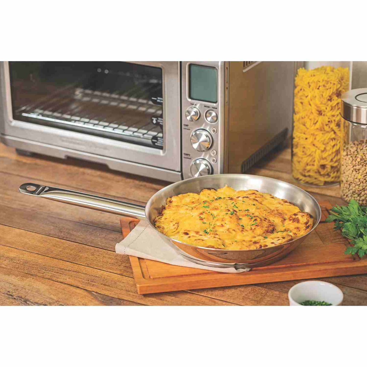 Sarten Professional Acero Inoxidable 26 cm de Acero Inoxidable Fondo Triple con Mango Acero - Ollas y Sartenes | Bylmo