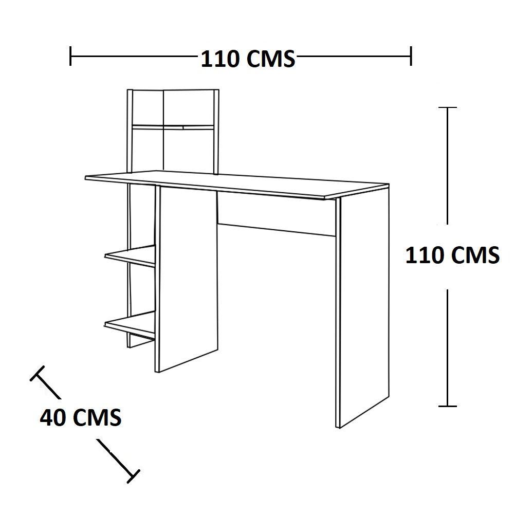 Combo Escritorio King Blanco 110 cm con Biblioteca y Poltrona Verde Menta - Escritorios y Archivadores | Bylmo