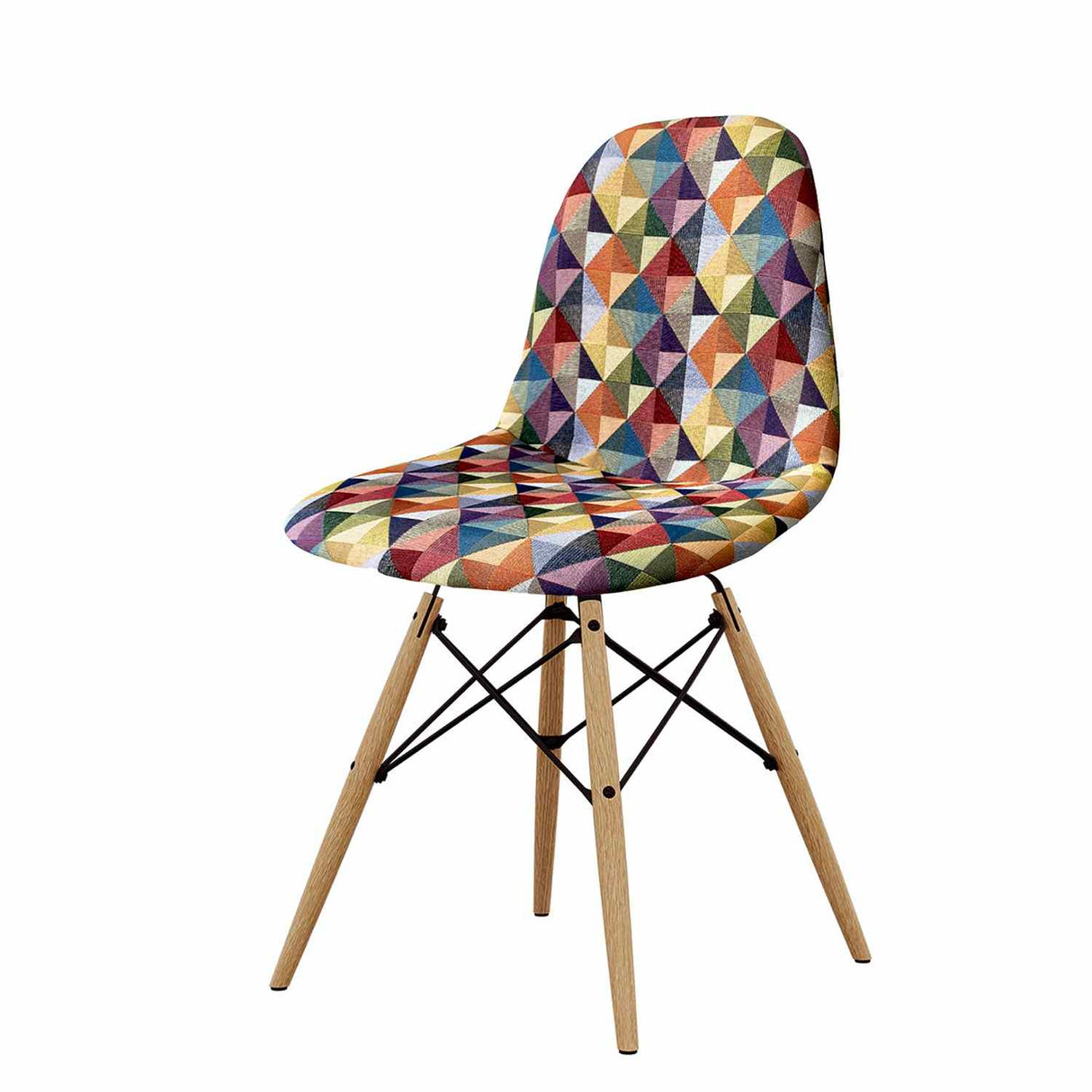 Set x 2 Sillas Aimes Multicolor 46x83cm Asiento Cuadrado con Espaldar - Sillas y Butacos | Bylmo