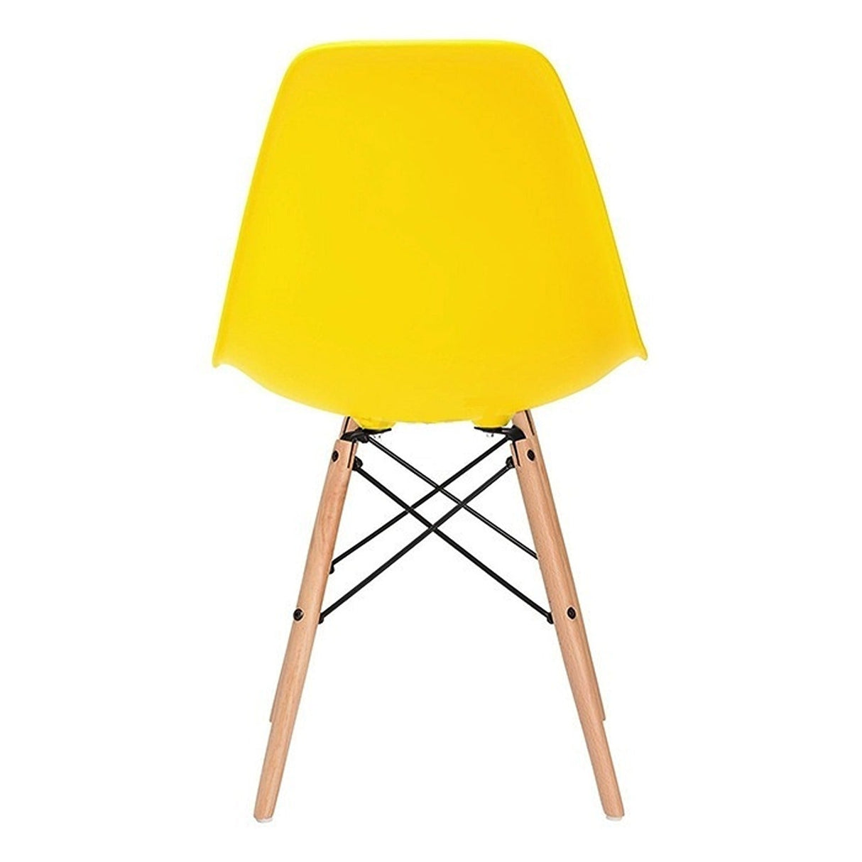 Set x 4 Sillas DKR Amarillo 47x81cm Asiento Cuadrado con Espaldar - Sillas y Butacos | Bylmo