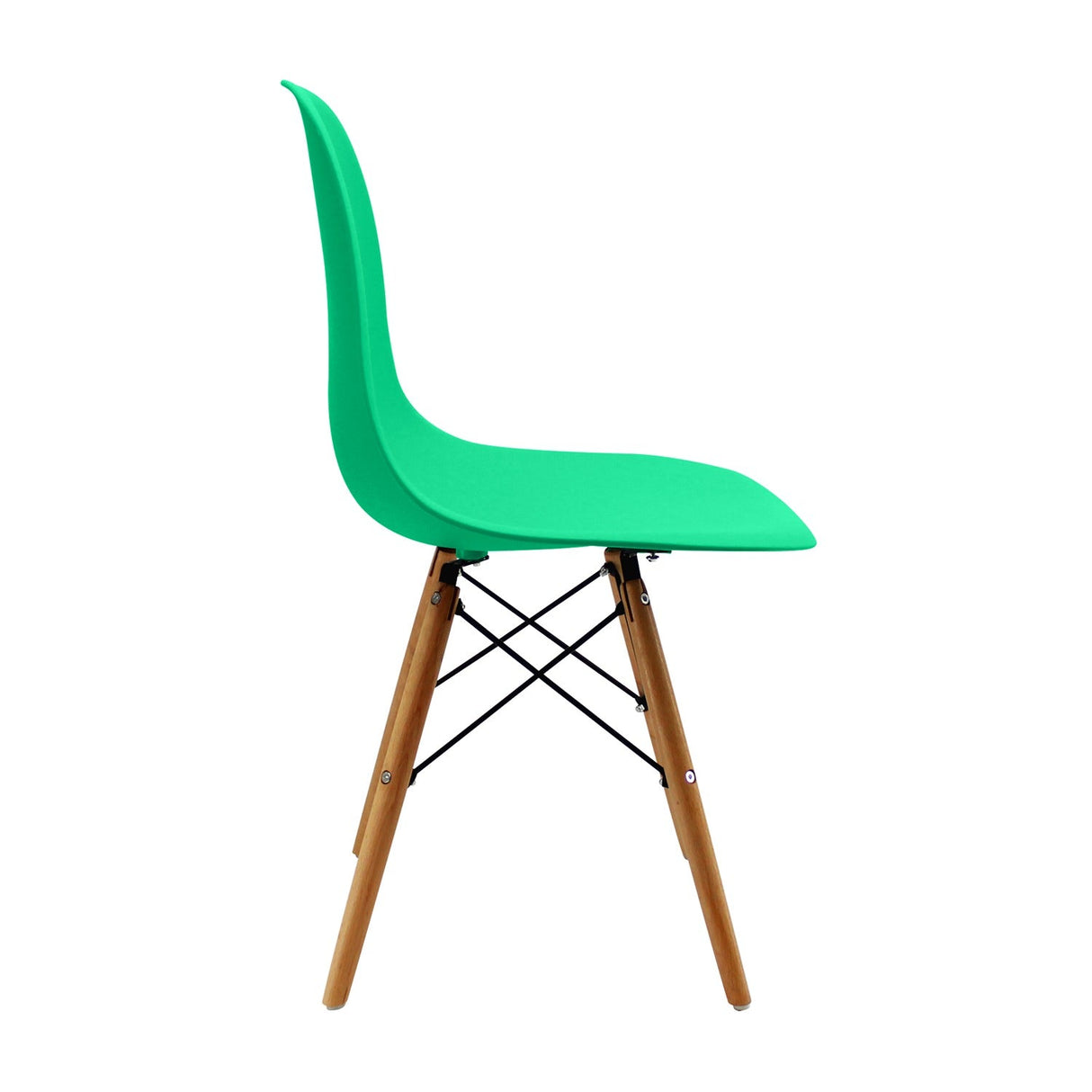 Set x 6 Sillas DKR Verde Menta 47x81cm Asiento Cuadrado con Espaldar - Sillas y Butacos | Bylmo
