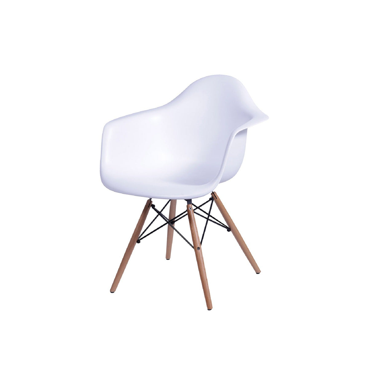 Silla 5 Cero Blanco 44x82cm Asiento Cuadrado con Espaldary con Apoya Brazos - Sillas y Butacos | Bylmo