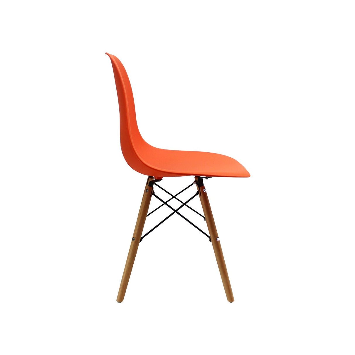 Silla 5 Cero Naranja 42x81cm Asiento Cuadrado con Espaldar - Sillas y Butacos | Bylmo