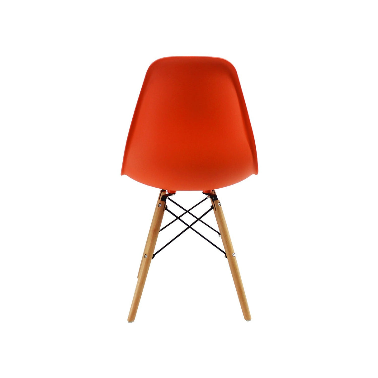 Silla 5 Cero Naranja 42x81cm Asiento Cuadrado con Espaldar - Sillas y Butacos | Bylmo