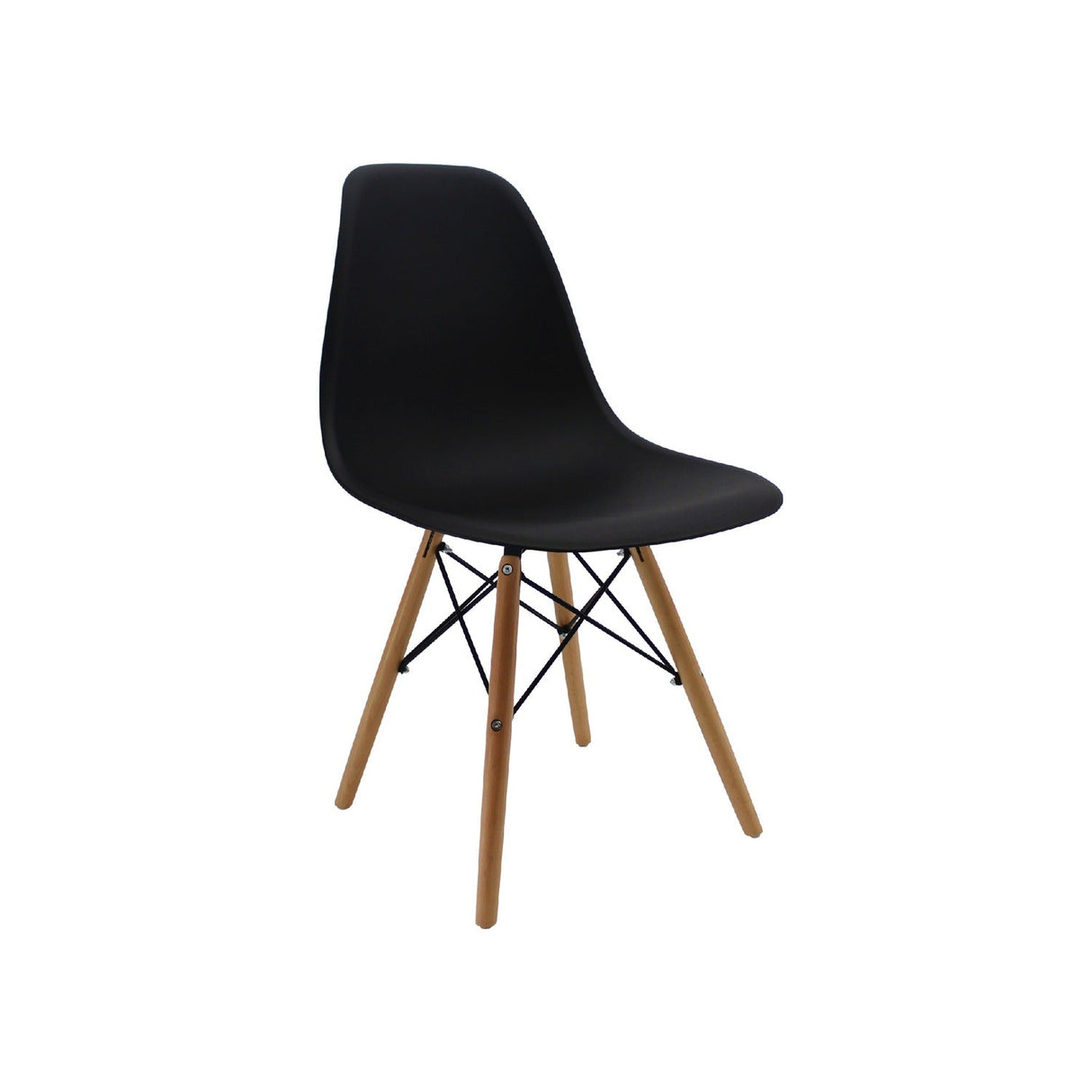 Silla 5 Cero Negro 42x81cm Asiento Cuadrado con Espaldar - Sillas y Butacos | Bylmo
