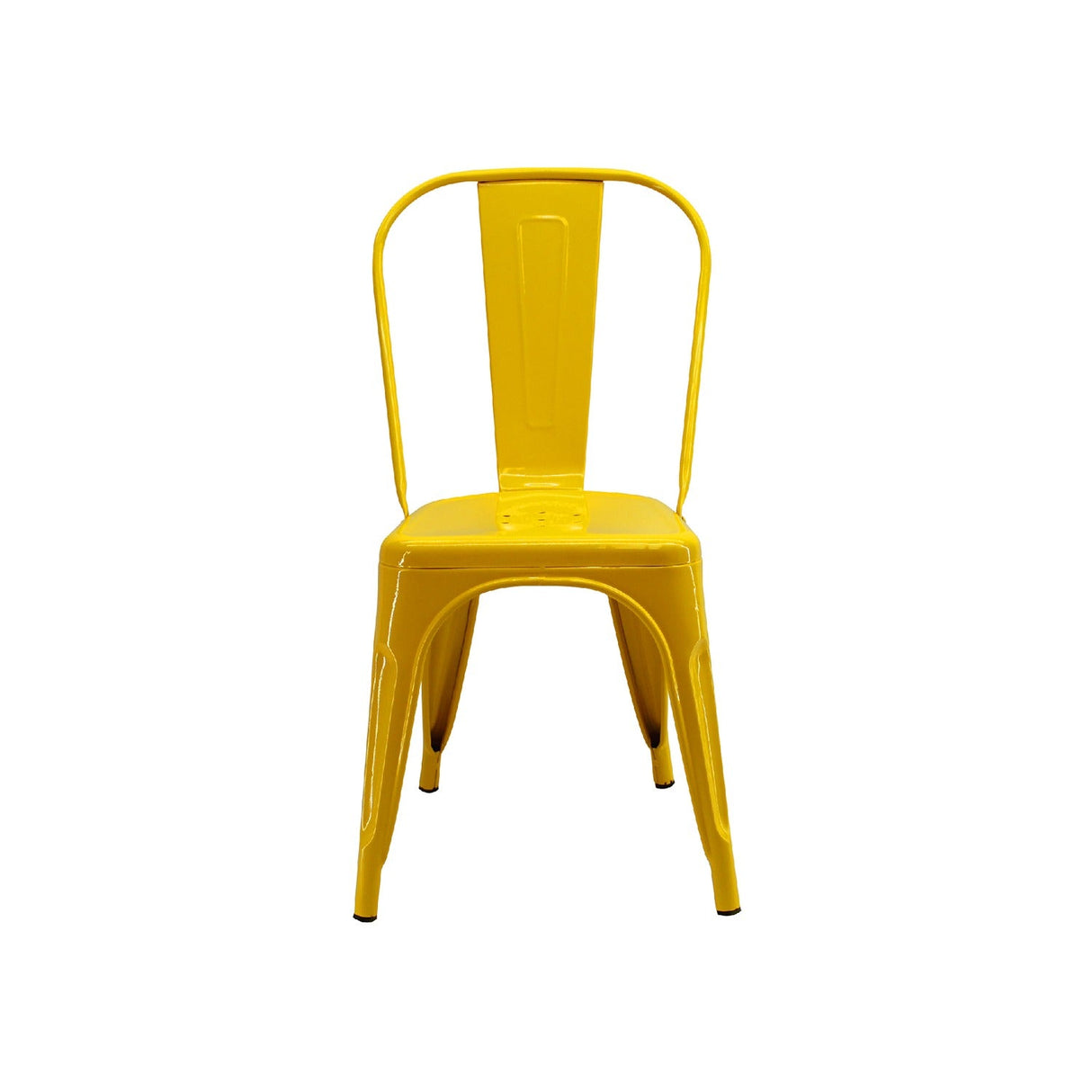 Silla 5 Nueve Amarillo 36x86cm Asiento Cuadrado con Espaldar - Sillas y Butacos | Bylmo
