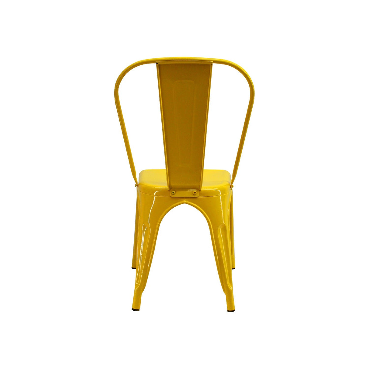 Silla 5 Nueve Amarillo 36x86cm Asiento Cuadrado con Espaldar - Sillas y Butacos | Bylmo