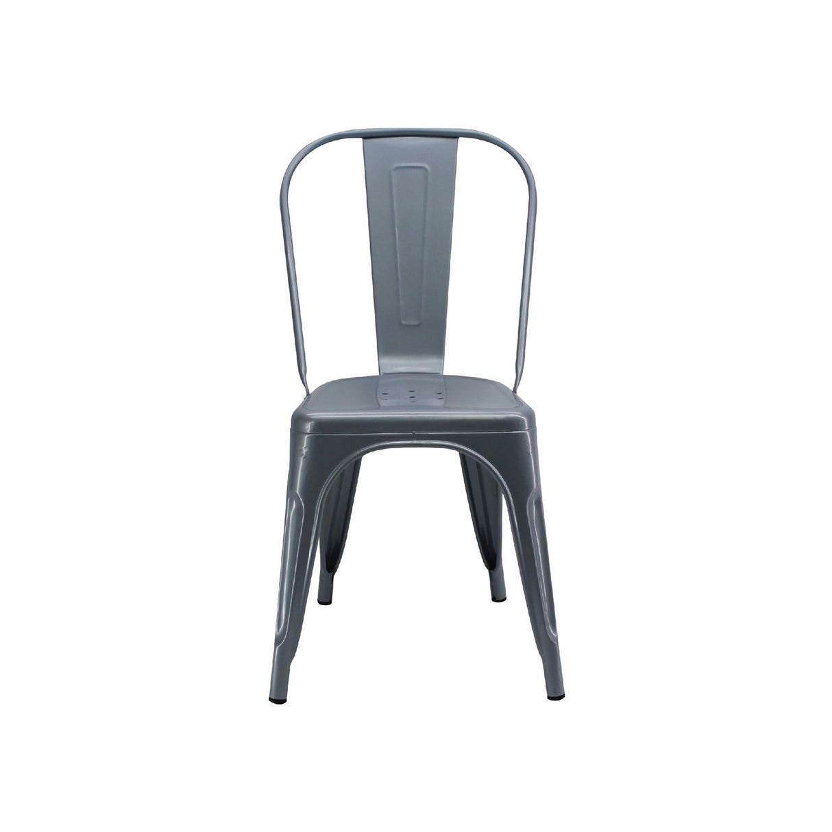 Silla 5 Nueve Gris 36x86cm Asiento Cuadrado con Espaldar - Sillas y Butacos | Bylmo
