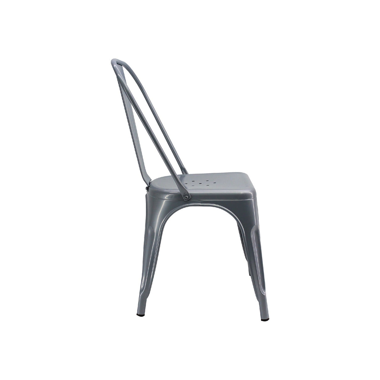 Silla 5 Nueve Gris 36x86cm Asiento Cuadrado con Espaldar - Sillas y Butacos | Bylmo