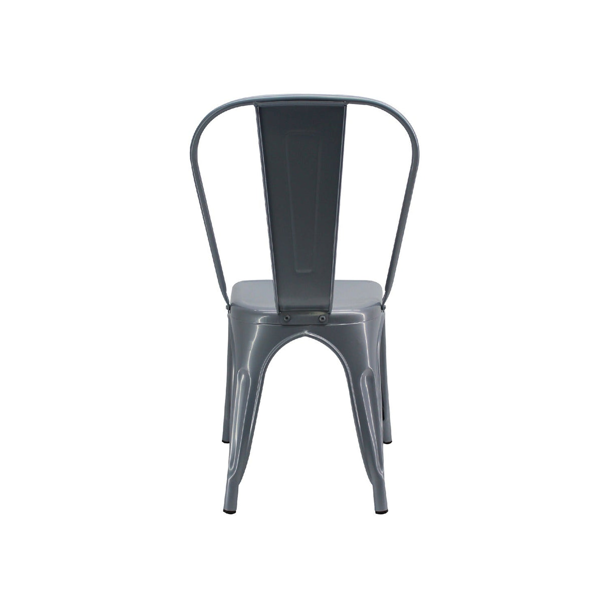 Silla 5 Nueve Gris 36x86cm Asiento Cuadrado con Espaldar - Sillas y Butacos | Bylmo