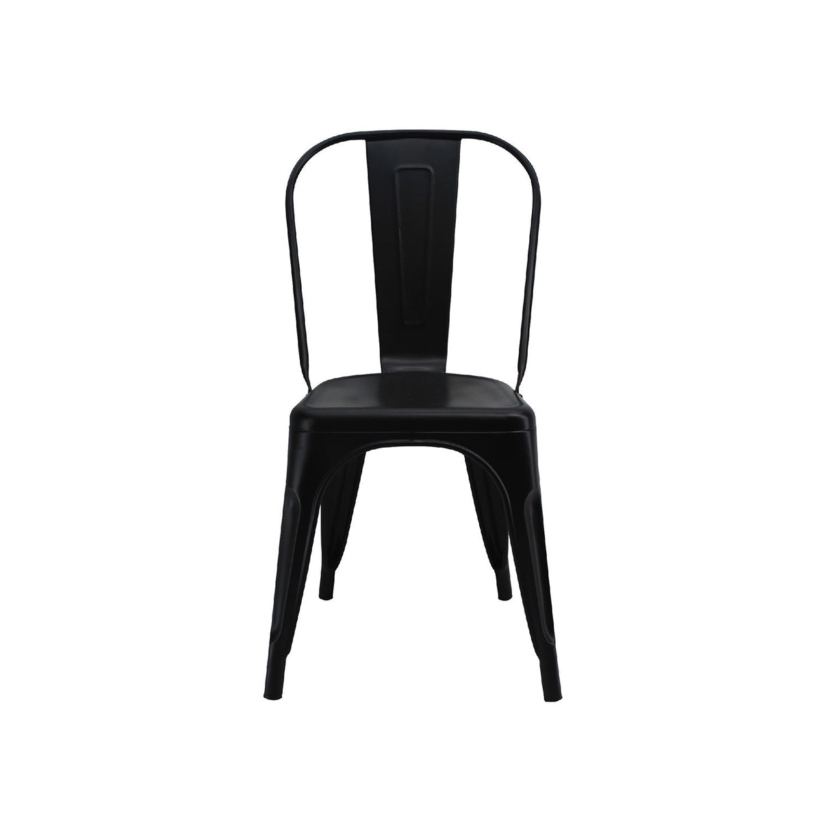 Silla 5 Nueve Negro 36x86cm Asiento Cuadrado con Espaldar - Sillas y Butacos | Bylmo