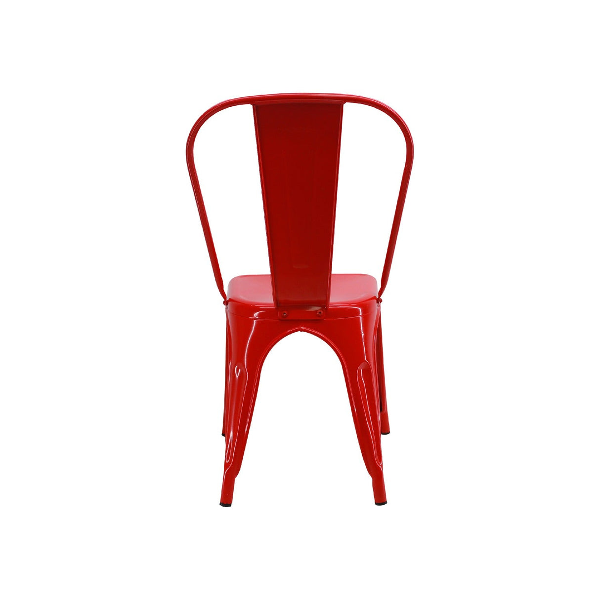 Silla 5 Nueve Rojo 36x86cm Asiento Cuadrado con Espaldar - Sillas y Butacos | Bylmo