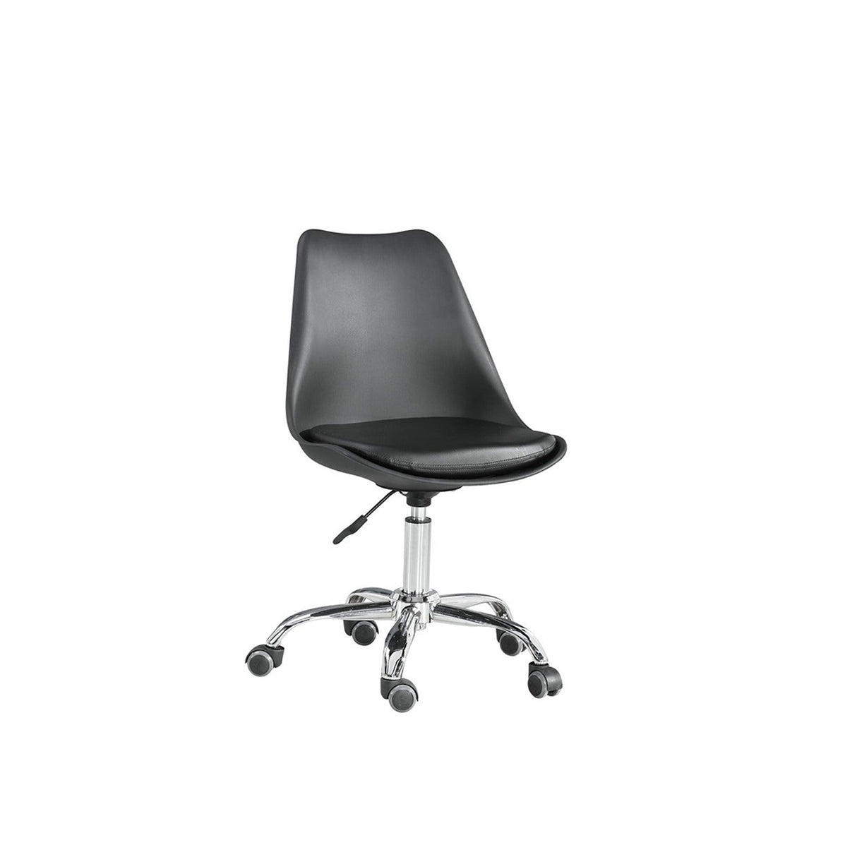 Silla Ejecutiva Tulipan Negro 61x47cm con Espaldar - Sillas de Oficina | Bylmo