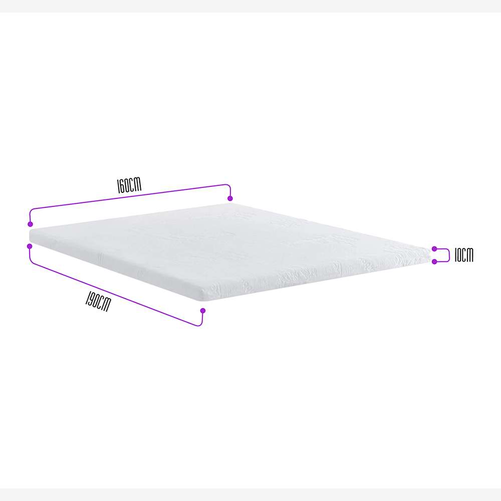 Sobrecolchón Topper Queen 160 cm Con memoria - Sobrecolchon | Bylmo