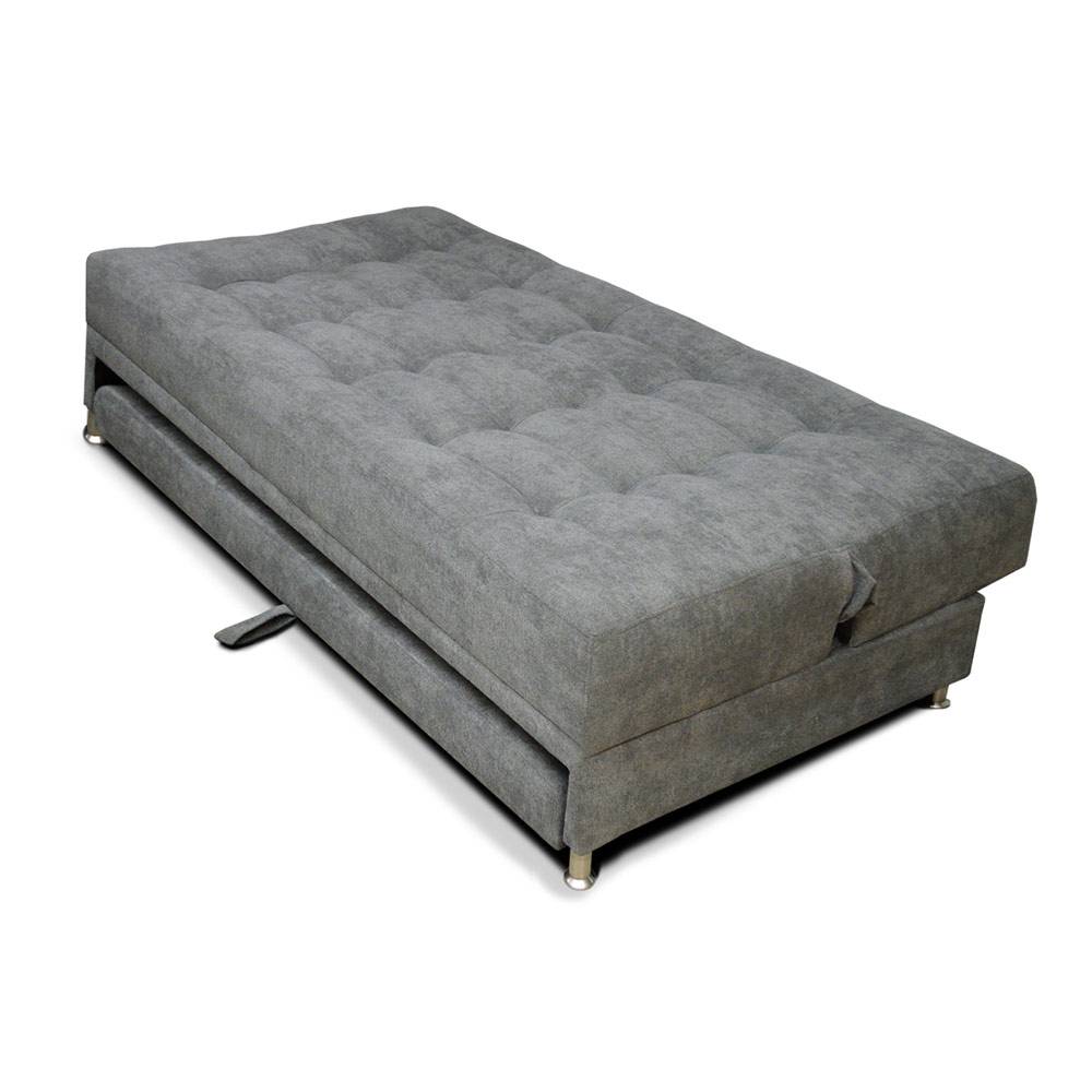Sofá Cama Cama Gris 180x90cm De 3 Puestos Reclinable sin Apoya Brazos - Sofas | Bylmo