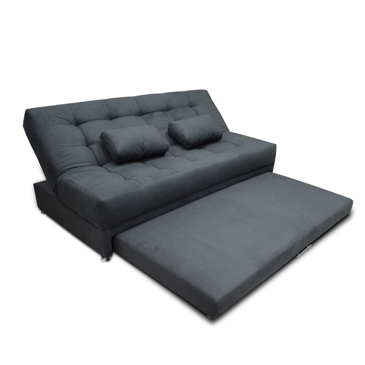 Sofá Cama Matter Gris 190x95cm De 3 Puestos Reclinable con Apoya Brazos - Sofas y Poltronas | Bylmo