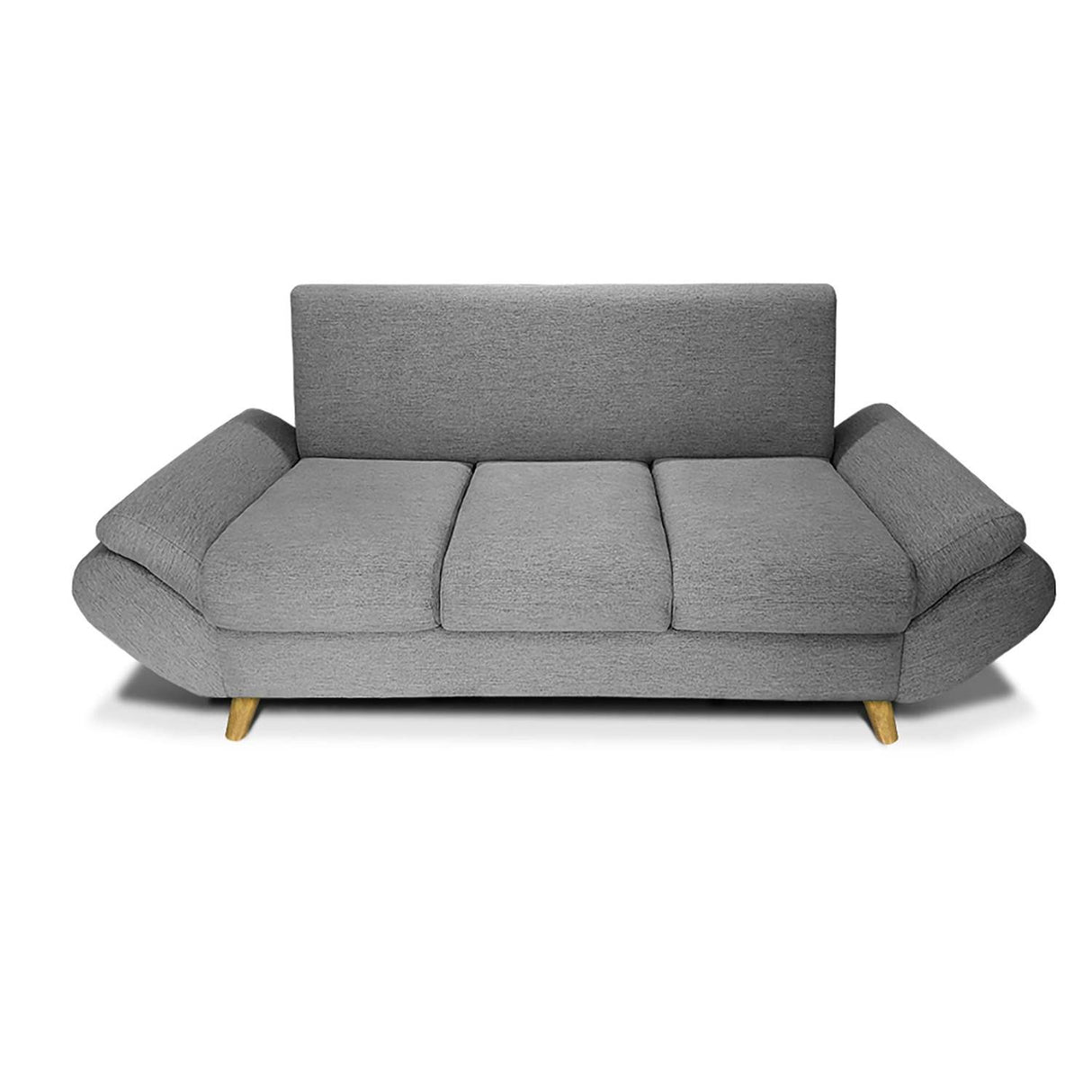 Sofá Jade Gris 200x85cm De 3 Puestos sin Apoya Brazos - Sofas y Poltronas | Bylmo