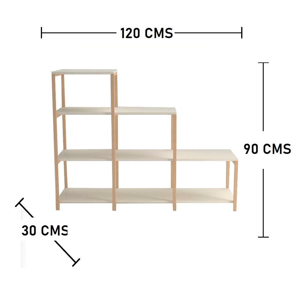 Combo Sofa, Puff, Biblioteca y Mesas Loly Amarillo 145 cm - Sofas | Bylmo