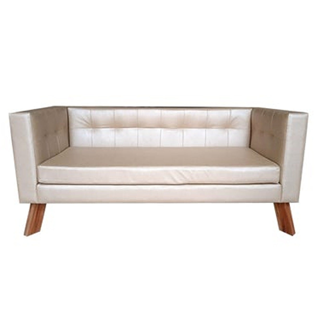 Sofá Napoli Blanco 156 cm con Patas de Madera - Sofas y Poltronas | Bylmo