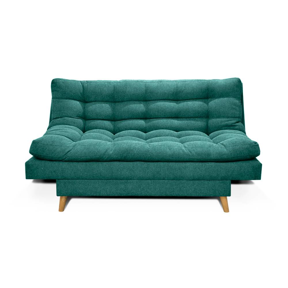 Sofá Cama Gabana Turquesa 180x90cm De 3 Puestos Reclinable sin Apoya Brazos - Sofas | Bylmo