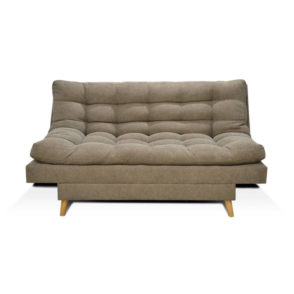Sofá Cama Gabana Camel 180x95cm De 3 Puestos Reclinable sin Apoya Brazos - Sofas | Bylmo
