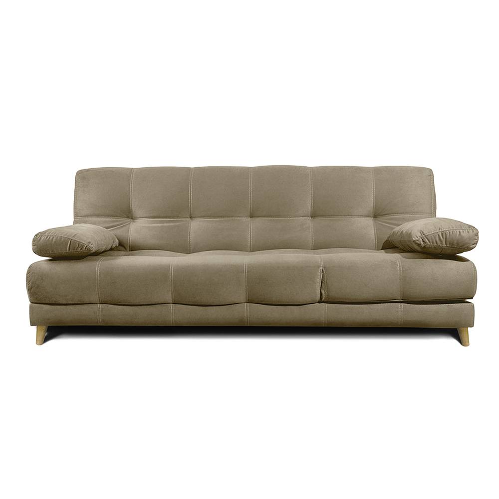 Sofá Cama Martins Camel 190x90cm De 3 Puestos Reclinable con Apoya Brazos - Sofas | Bylmo
