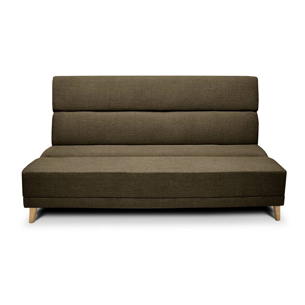 Sofá cama clic clac diseño moderno de 3 plazas en tejido de gamuza
