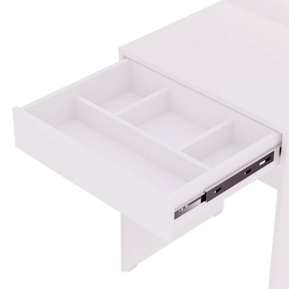 Tocador Bella Blanco 60.6x144.9cm con Un Cajón Cajones con Espejo y con Iluminación - Cajoneras | Bylmo