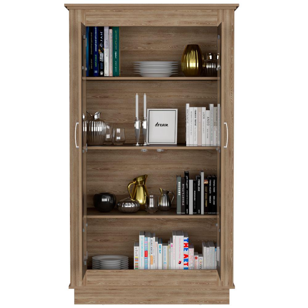 Vitrina Álcamo Miel 103 cm con Puertas de Vidrio - Bares | Bylmo