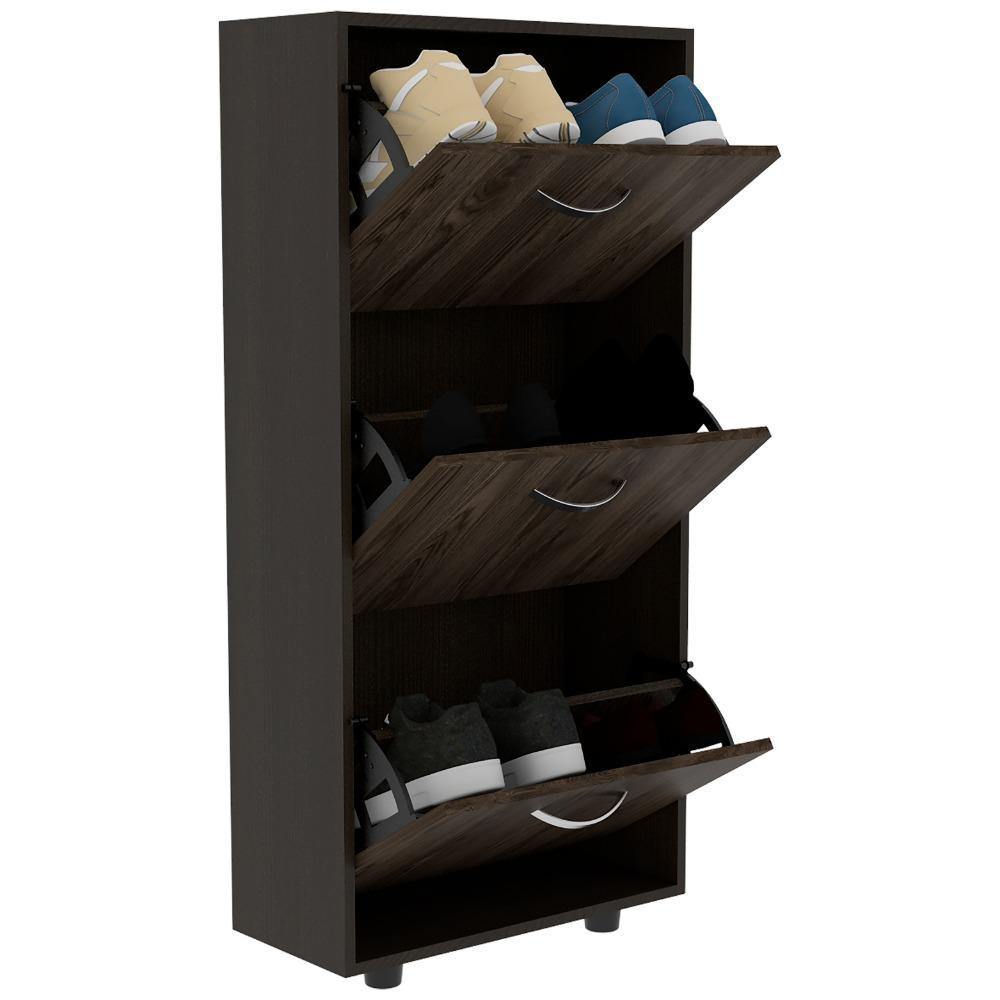 Zapatero Campora Coñac 55 cm Con Tres Puertas - Closets | Bylmo