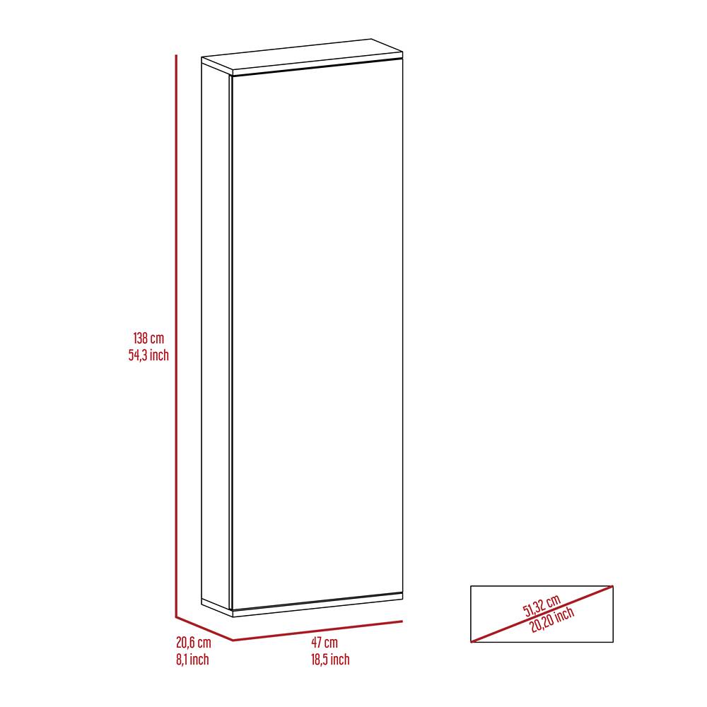 Zapatero Leto Blanco 47x138cm Vertical de Cinco Niveles para Diez pares de Zapatos - Closets | Bylmo