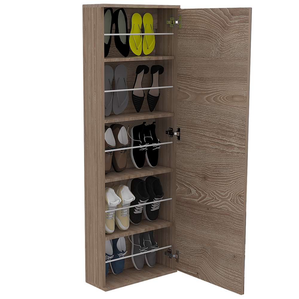 Zapatero Leto Miel 47x138cm Vertical de Cinco Niveles para Diez pares de Zapatos - Closets | Bylmo