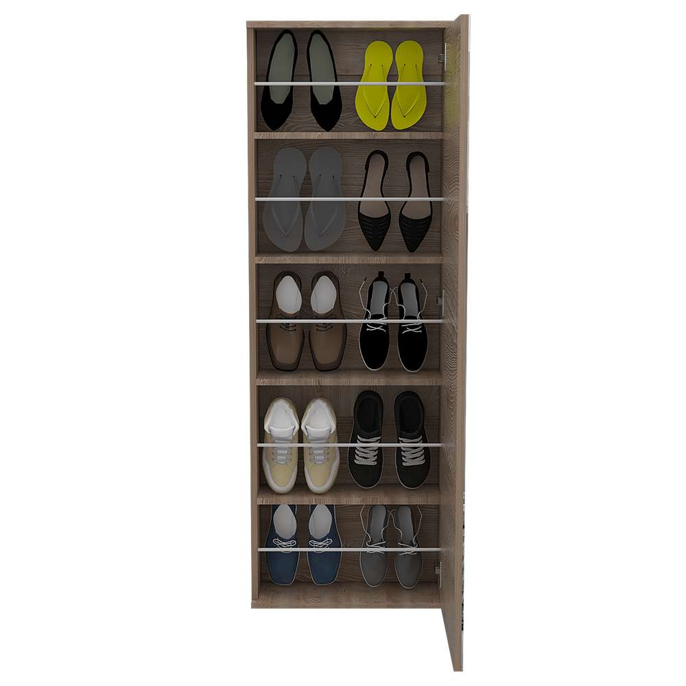 Zapatero Leto Miel 47x138cm Vertical de Cinco Niveles para Diez pares de Zapatos - Closets | Bylmo