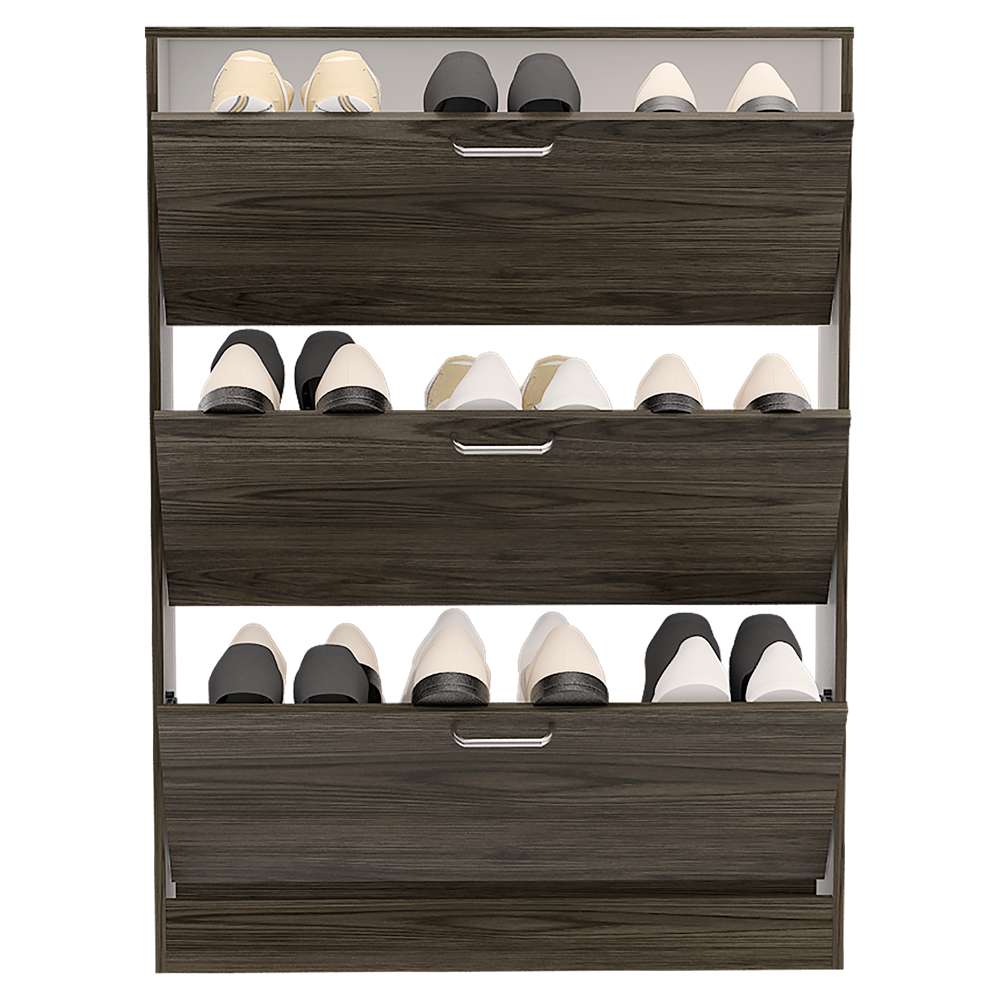 Zapatero Z 94 Coñac 94.2x128.7cm Vertical de Tres Niveles para Seis pares de Zapatos - Closets | Bylmo