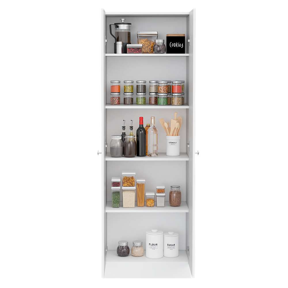 Alacena Z60 Blanco 60 cm con Dos Puertas y Entrepaños - Alacenas y Muebles Microondas | Bylmo