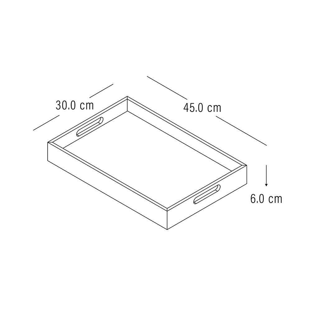 Bandeja de Servir Vintage 45x30cm BlancoCafe Madera Melamina - Comedores | Bylmo