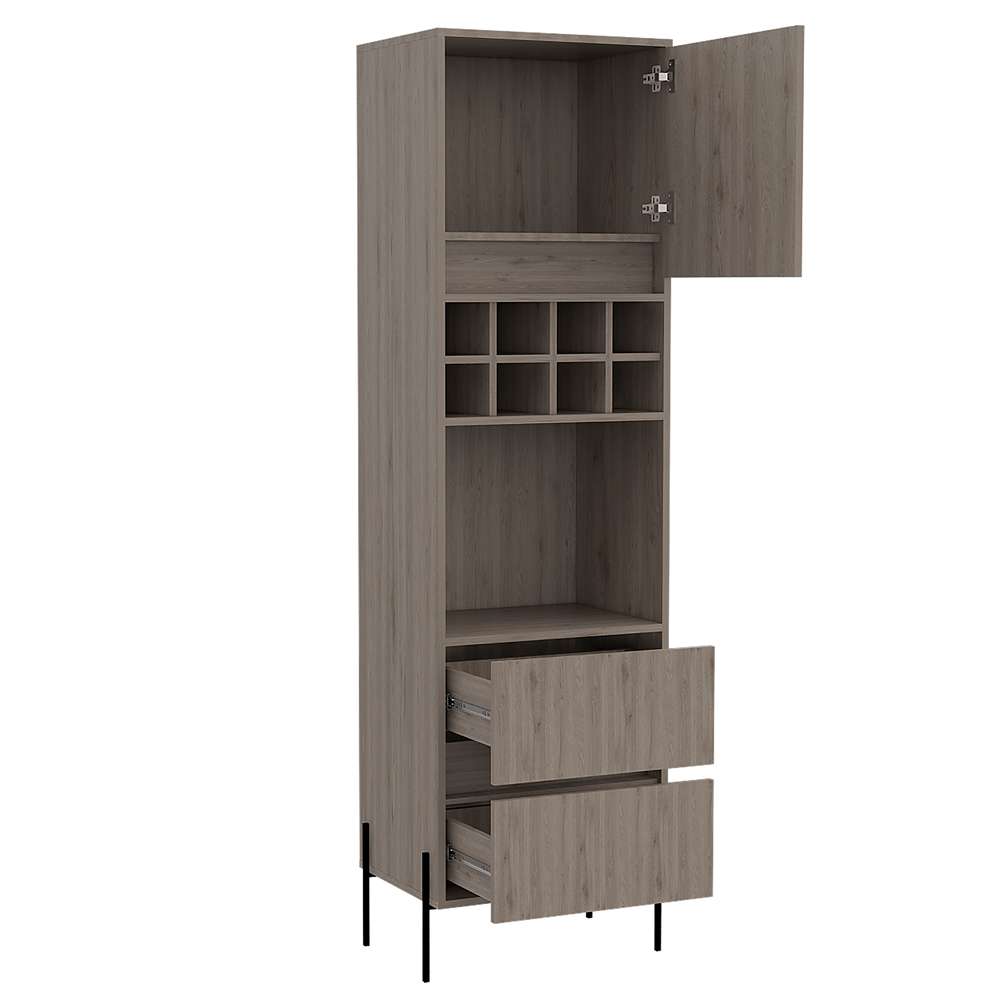 Bar RST Ceniza 50 cm con Dos Cajones - Bares | Bylmo