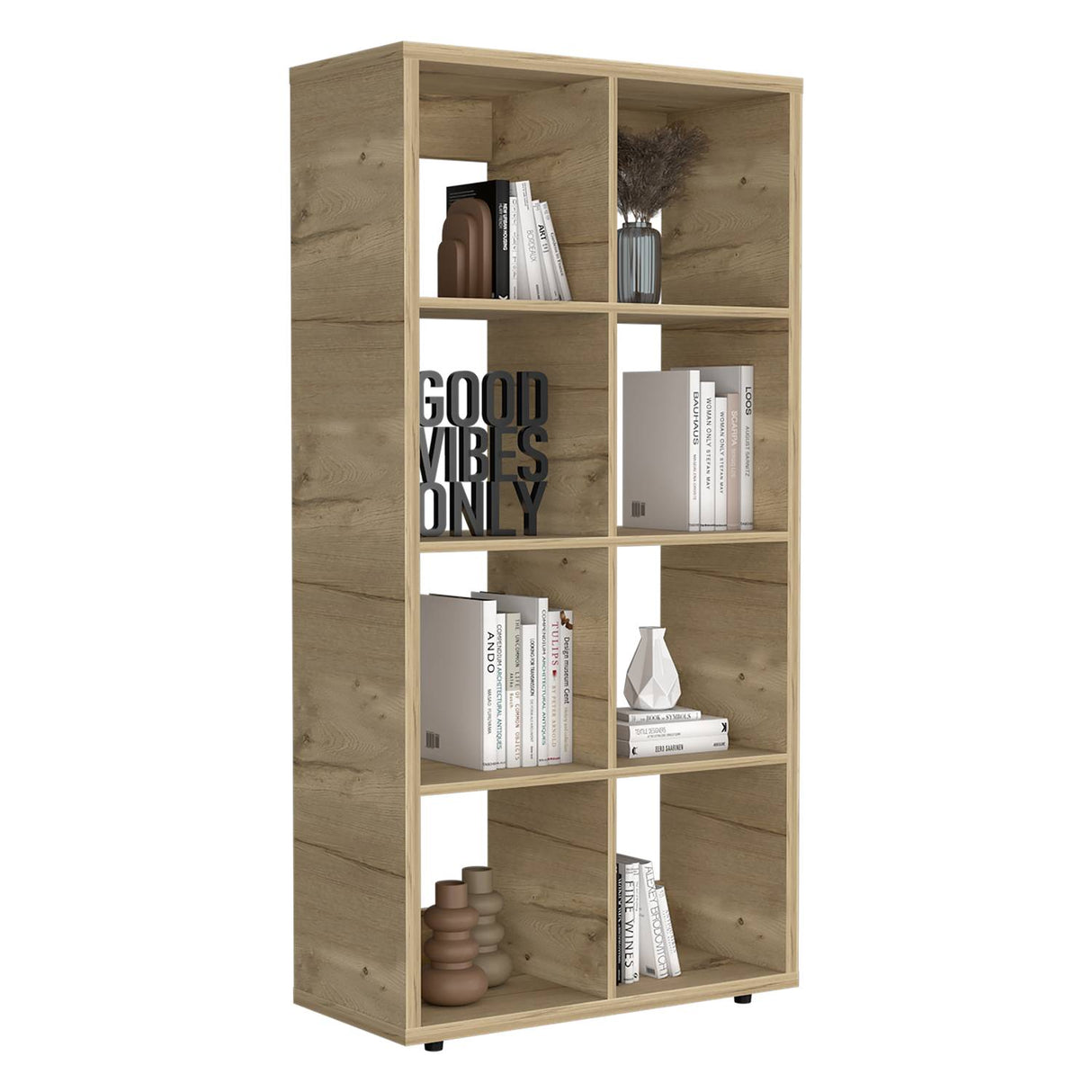 Biblioteca Tanger Doble Duna 73 cm con Entrepaños - Bibliotecas y Estanterías | Bylmo