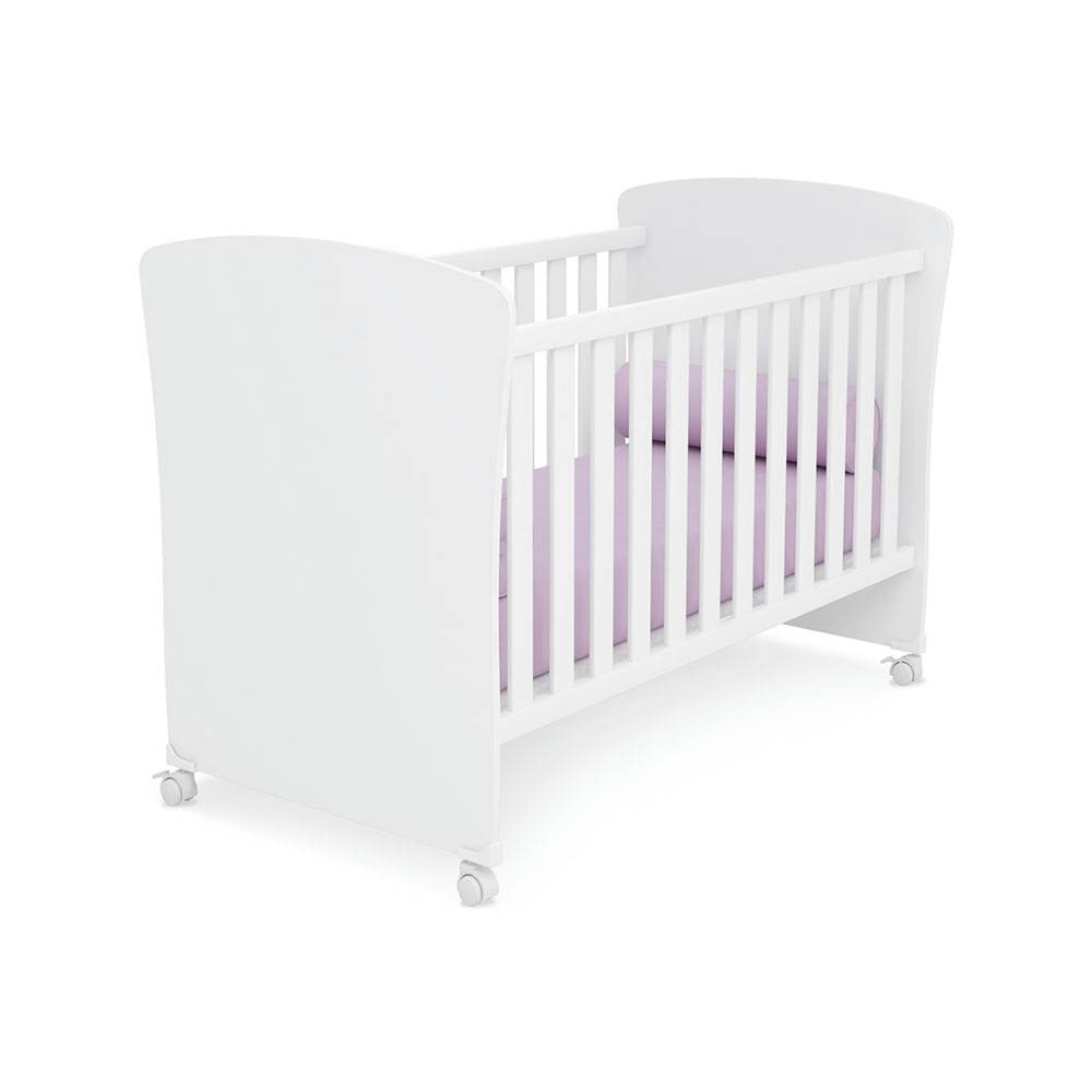 Cama Cuna Gladiz Blanco 133.2x96cm para Colchón Infantil 70 X 130 Cm con Cabecero - Camas | Bylmo