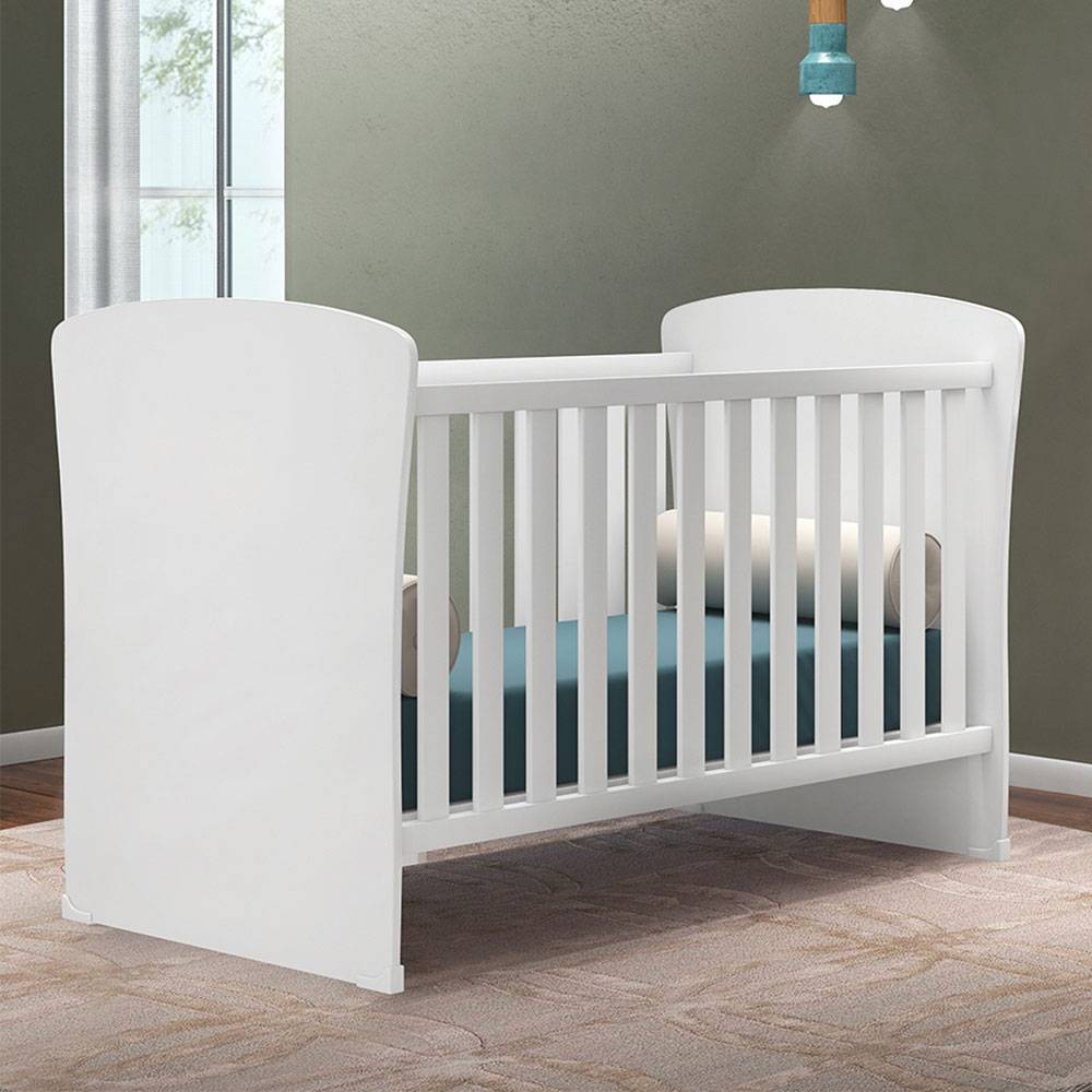 Cama Cuna Gladiz Blanco 133.2x96cm para Colchón Infantil 70 X 130 Cm con Cabecero - Camas | Bylmo