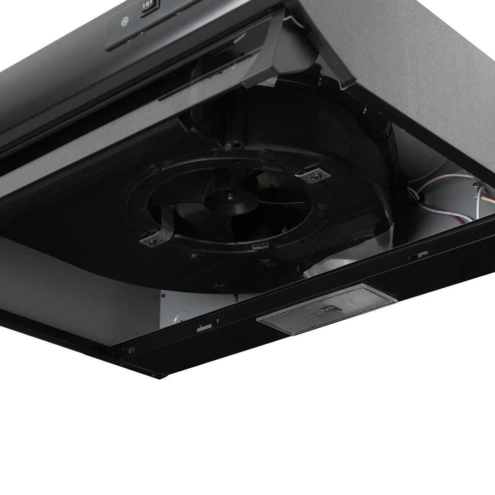 Campana Alins 59 cm Negro Horizontal - Electrodomesticos | Bylmo