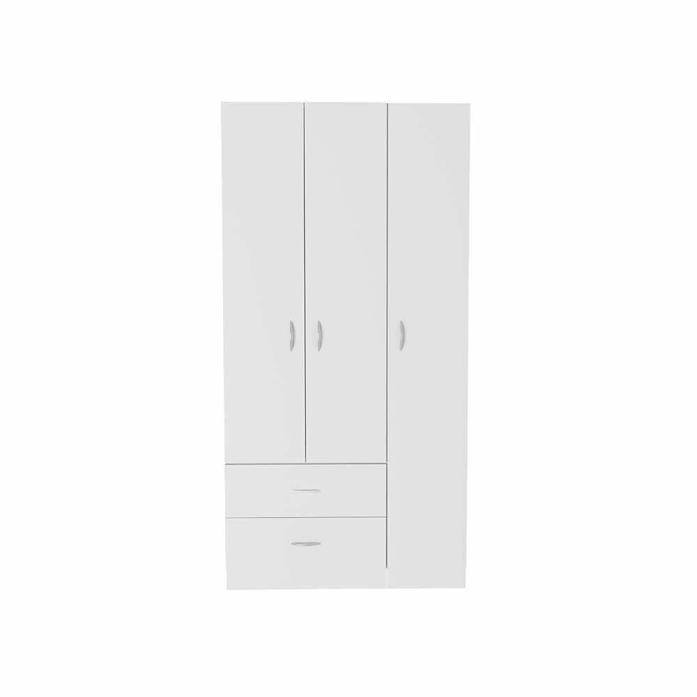 Closet Místico Blanco 90x180cm con 2 Cajones con 3 Entrepaños - Closets | Bylmo