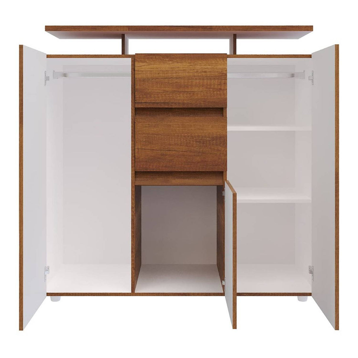 Cómoda Saur Caramelo 120 cm con Tres Puertas y Dos Cajones - Cajoneras | Bylmo