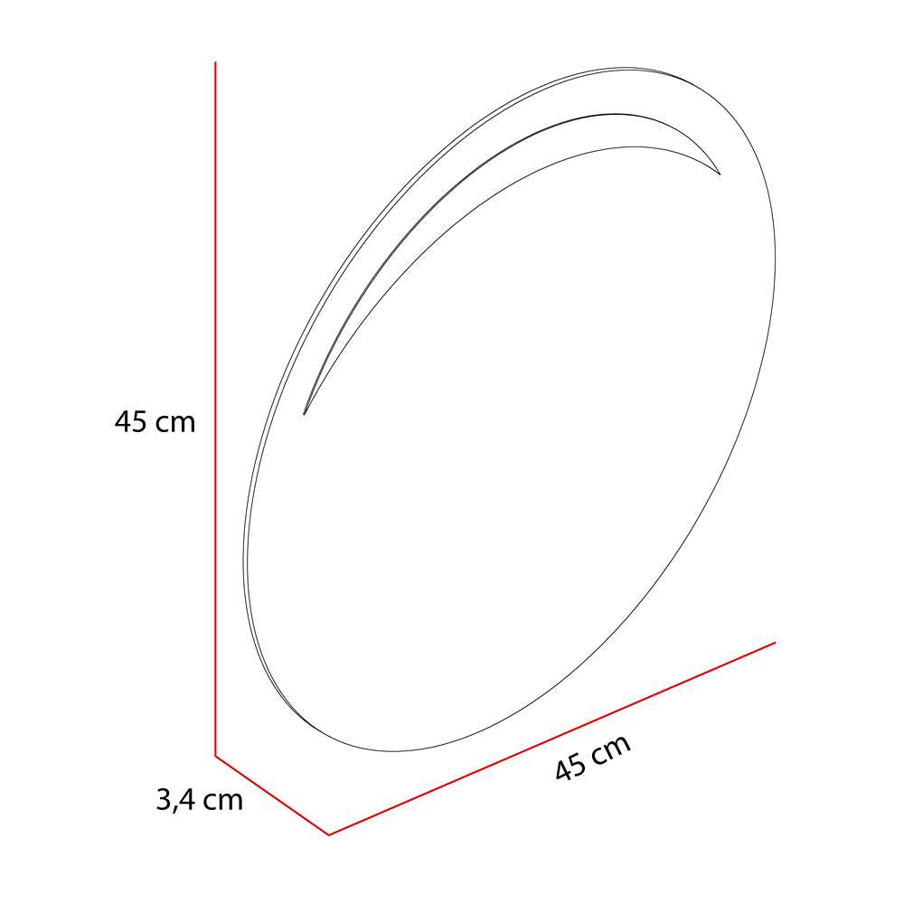 Espejo de Baño Bombay Plateado 45x45cm Redondo y con Iluminiación Led - Espejos Decorativos | Bylmo