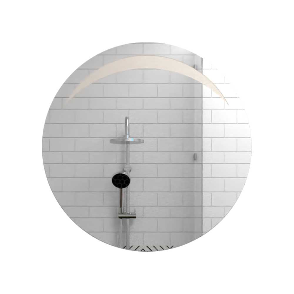 Espejo de Baño Bombay Plateado 60x60cm Redondo - Espejos Decorativos | Bylmo