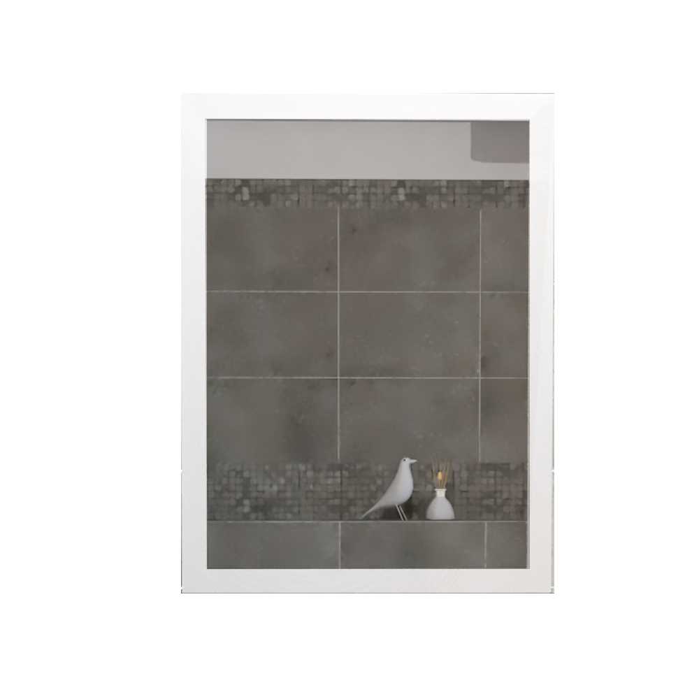 Espejo de Baño Catania Plateado 60x60cm Rectangular y con Iluminiación Led - Espejos Decorativos | Bylmo