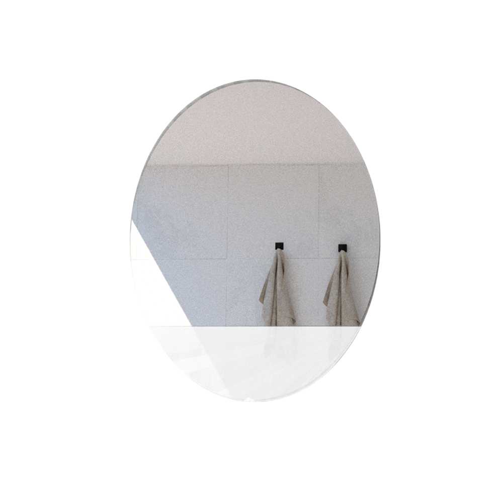 Espejo de Baño Ferrara Plateado 62x80cm Redondo y con Iluminiación Led - Espejos Decorativos | Bylmo