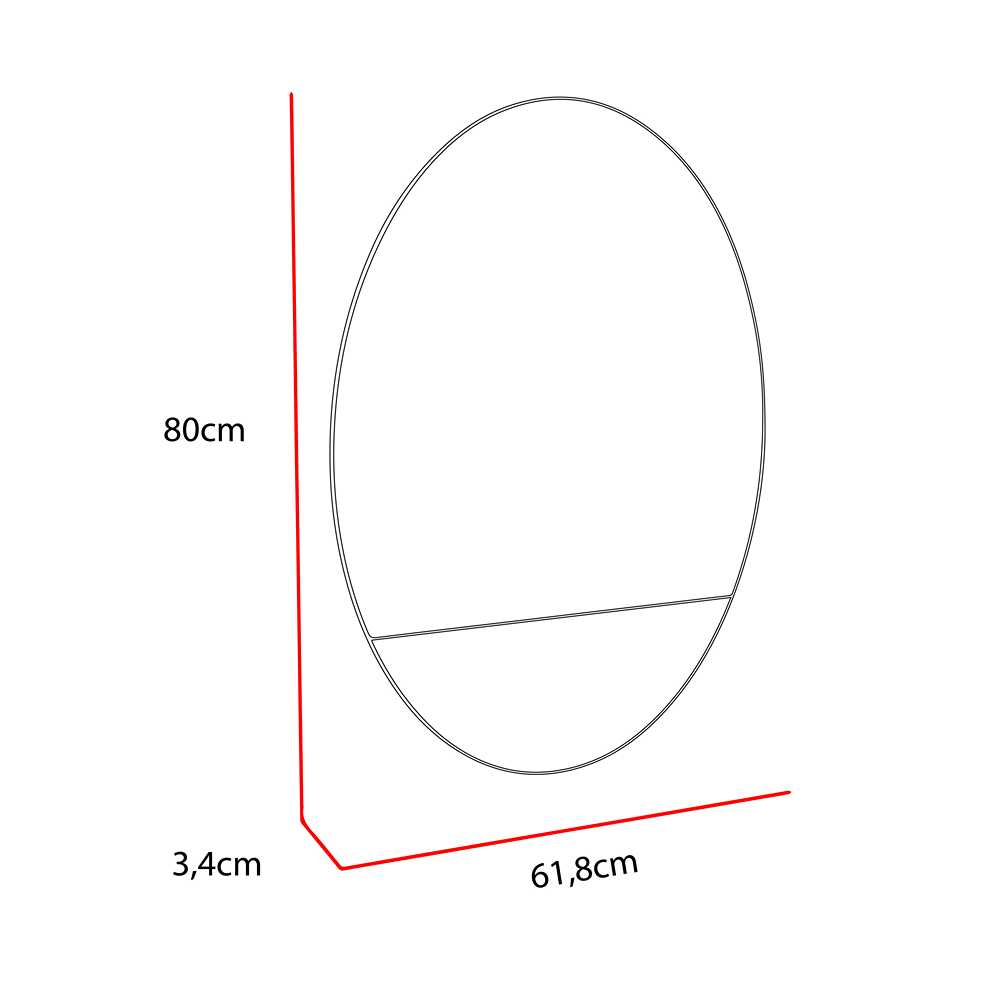 Espejo de Baño Ferrara Plateado 62x80cm Redondo y con Iluminiación Led - Espejos Decorativos | Bylmo