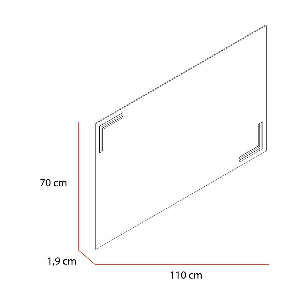 Espejo de Baño Iberia Plateado 70x110cm Rectangular - Espejos Decorativos | Bylmo